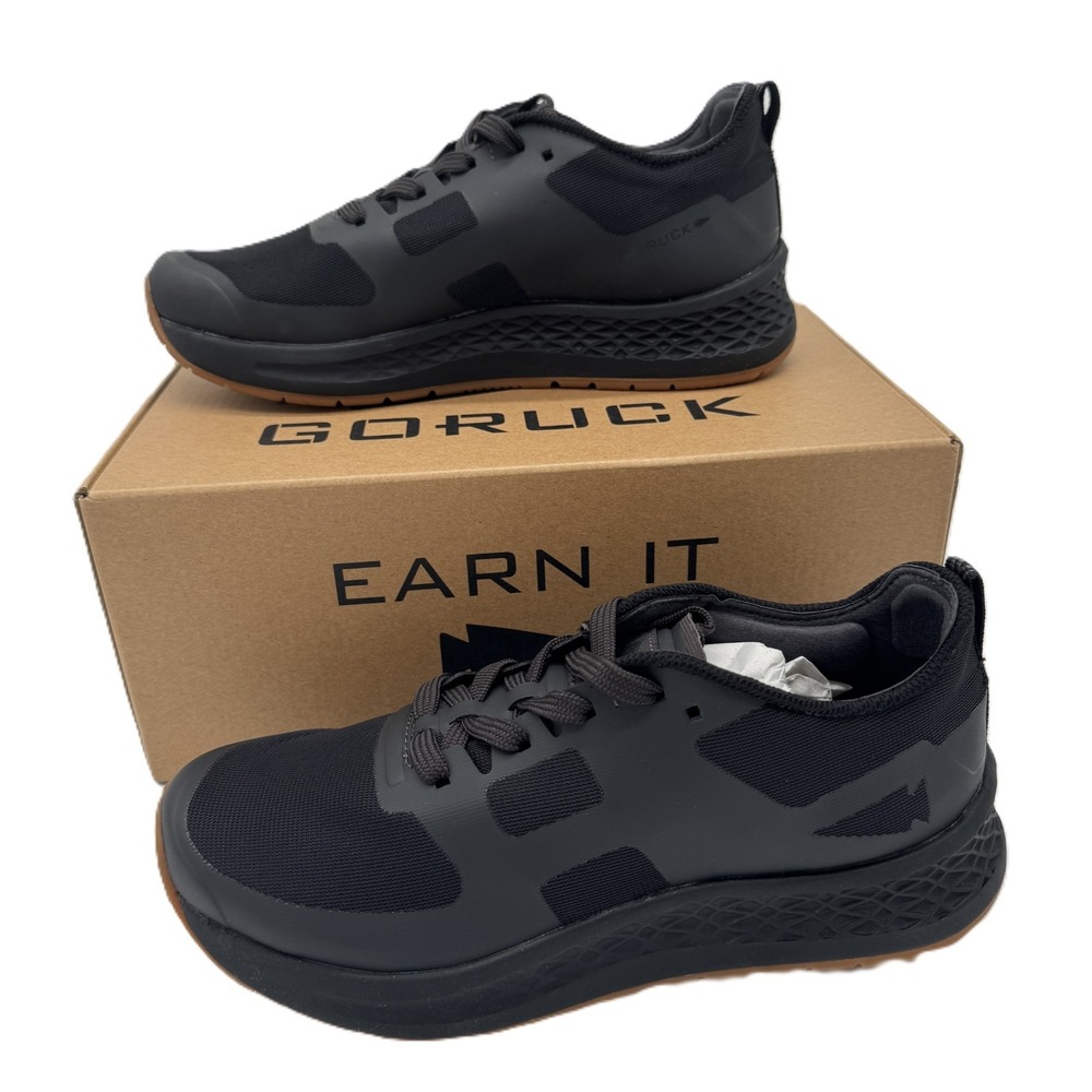 GoRuck Rough Runner Shoes Raven Black Gum‎ Womens 7.5 Mens 5.5 Ruck Run Lift NEW